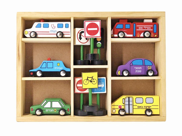 Wooden Mitzvah Car Set